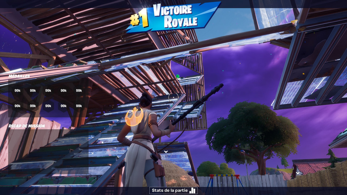 Fortnite : A l'antenne, bug du mode de jeu avec top 1 pour regarde un film à Risky Reels