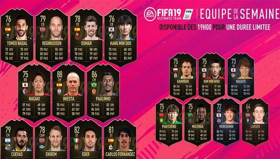 L'équipe de la semaine 40 pour FUT