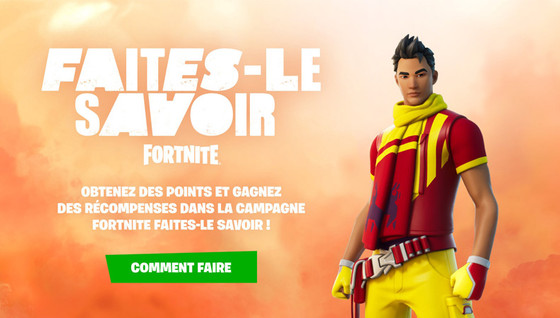 Les nouveaux défis et les récompenses de l'événement Fortnite Faites-le savoir