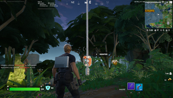 Défi : Parcourir la distance verticalement dans Fortnite