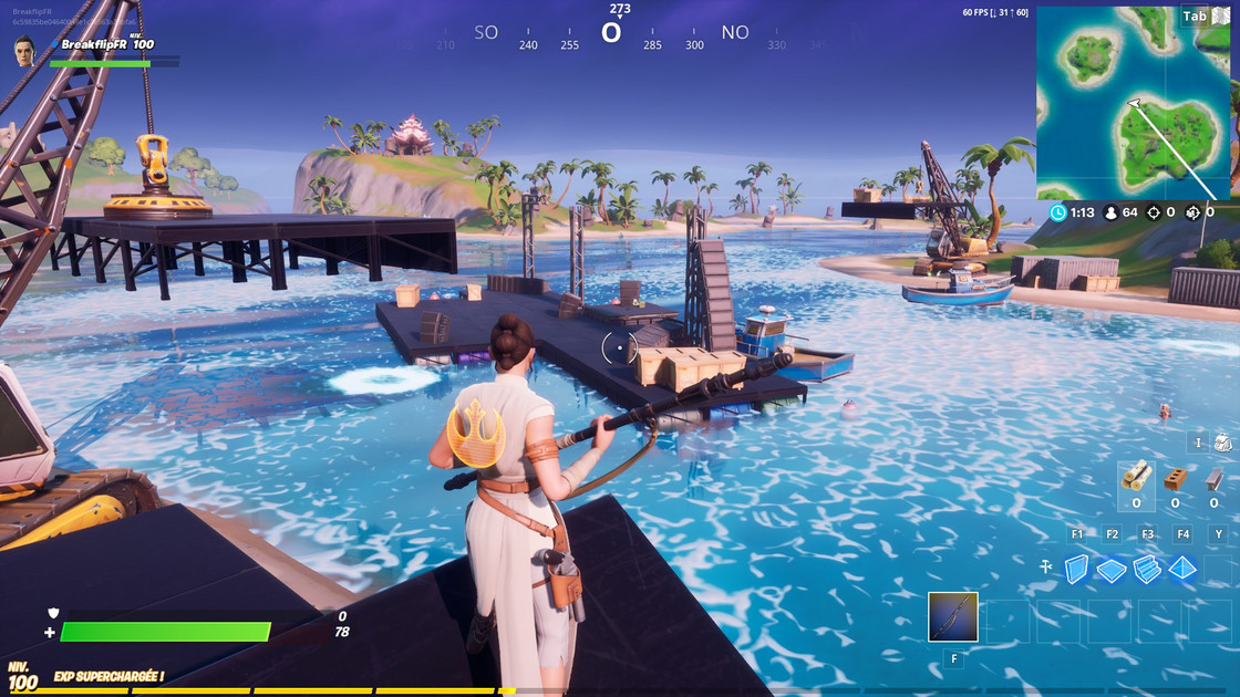 Fortnite : Visiter la scène au nord de Sweaty Sands, défi Travis Scott Astronomical