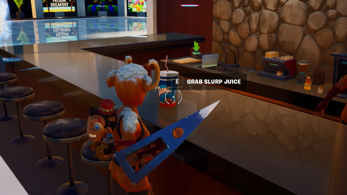 Fortnite : Order a slurp juice, défi NBA Crossover du mode créatif