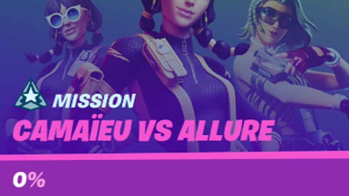 Fortnite : Défis Camaïeu vs Allure, guides et astuces