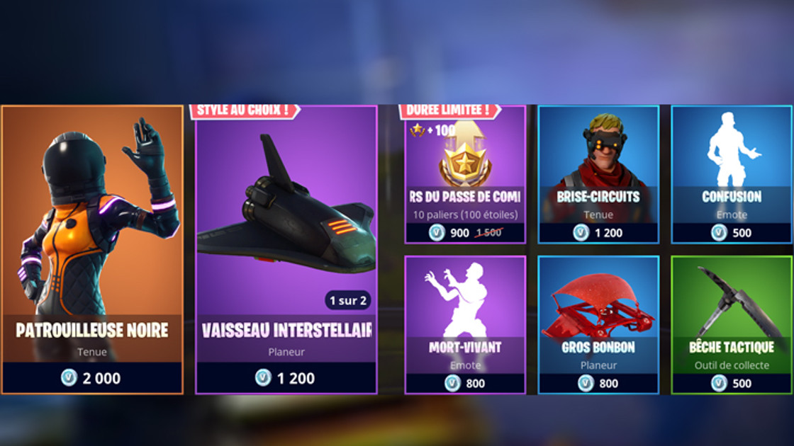 Boutique Fortnite 26 avril