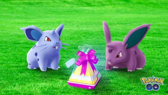 Etude ciblée Nidoran mâle et femelle shiny sur Pokémon GO