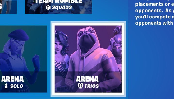 L'Arène Trio bientôt de retour dans Fortnite ?