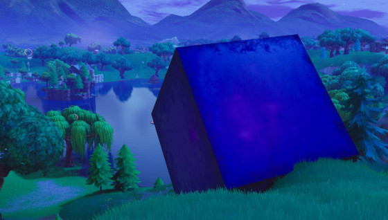 Le cube a détruit un bâtiment à Tilted !