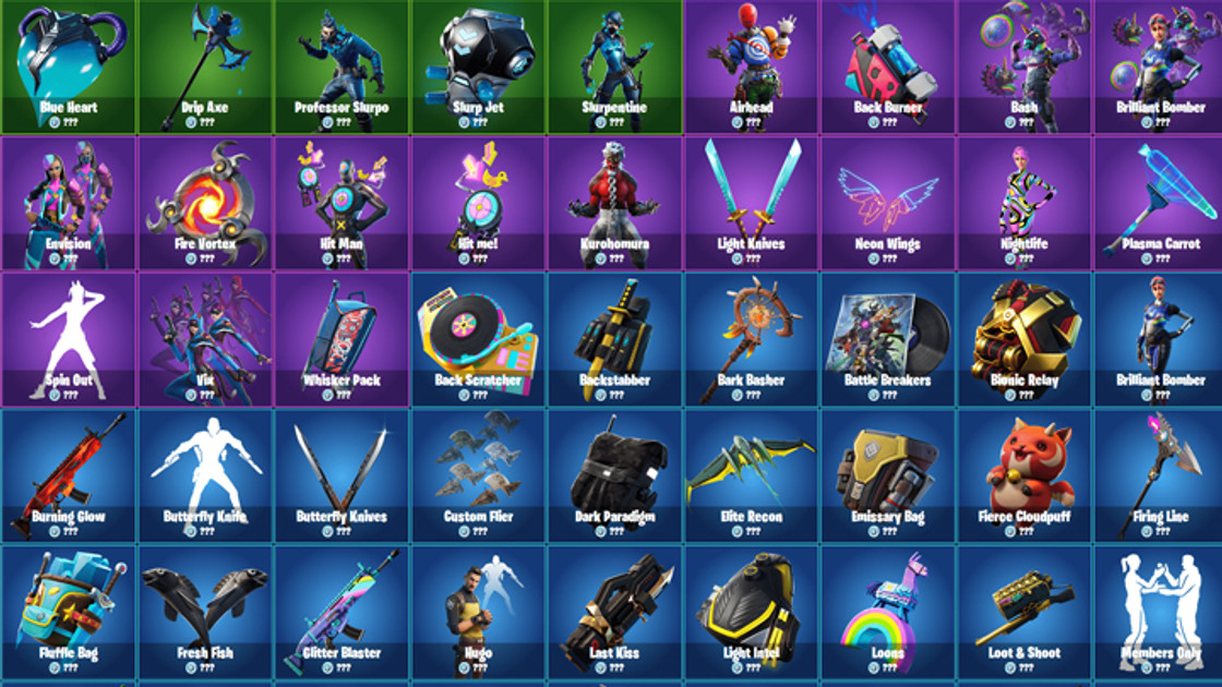 Tous les skins Fortnite qui ne sont pas encore sortis dans la boutique