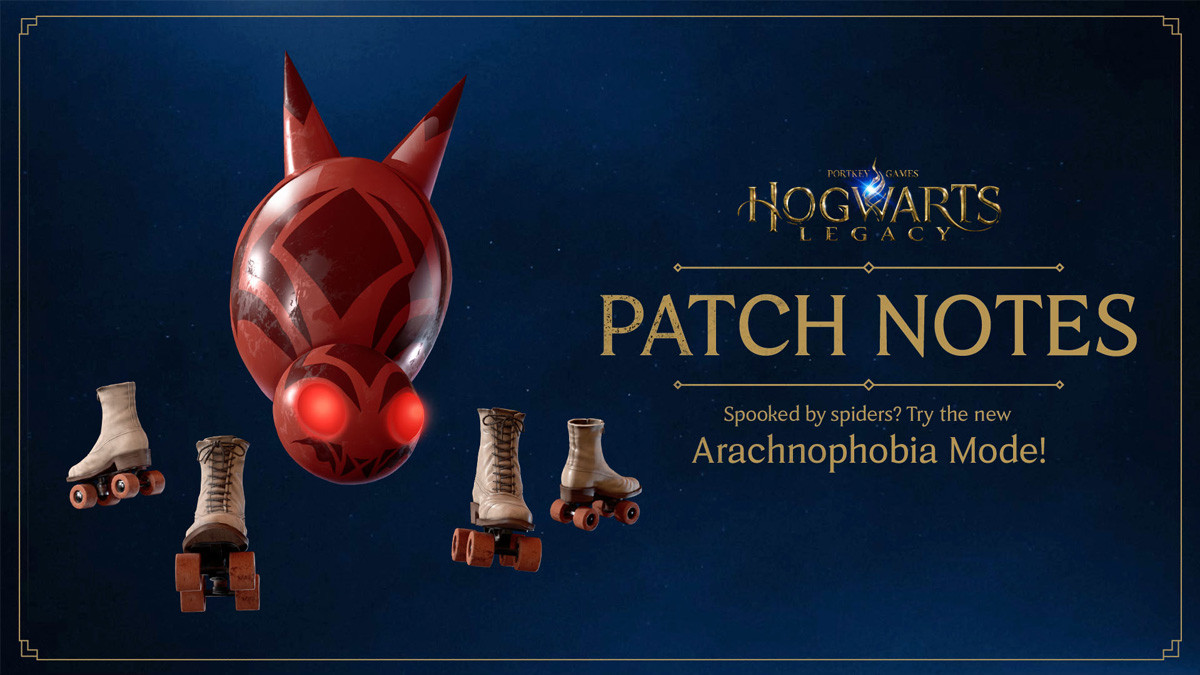Patch notes Arachnophobia Hogwarts Legacy, une mise à jour permet de filtrer les araignées !
