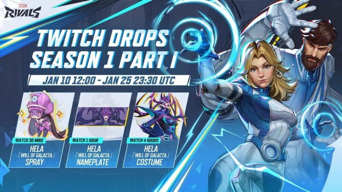 Marvel Rivals : Les Twitch Drops de la Saison 1 arrivent avec des récompenses exclusives ! Voici comment les obtenir
