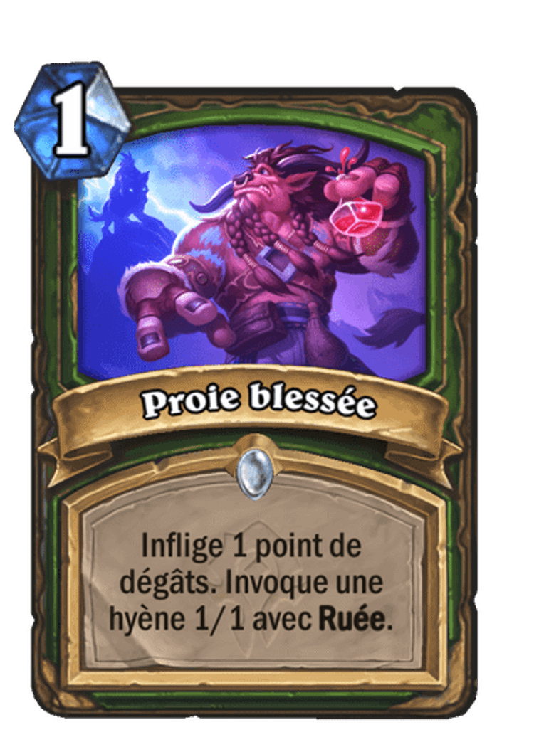 proie-blessee-nouvelle-carte-forge-tarrides-extension-hearthstone