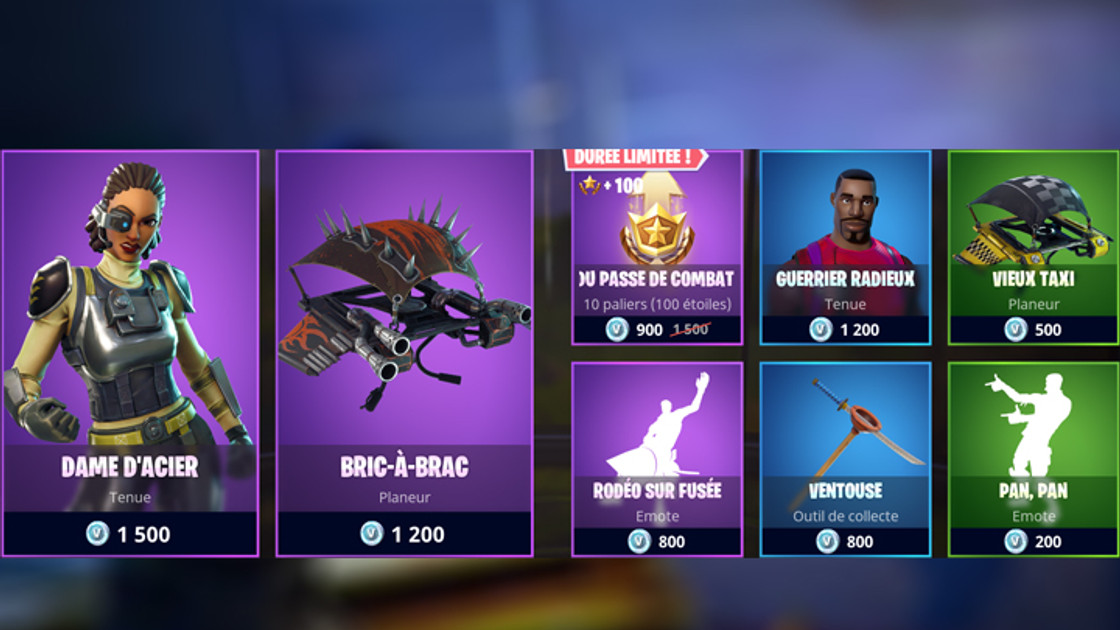 Boutique Fortnite 27 avril