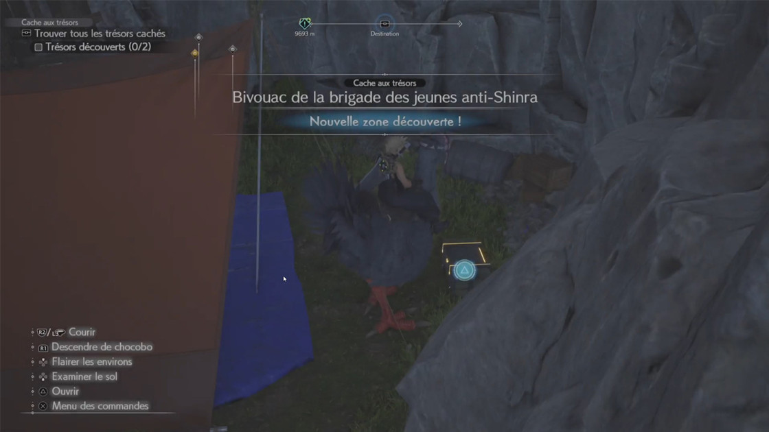 Cache aux trésors Bivouac de la brigade des jeunes anti-Shinra FF7 Rebirth : où trouver les coffres dans la région de Junon ?