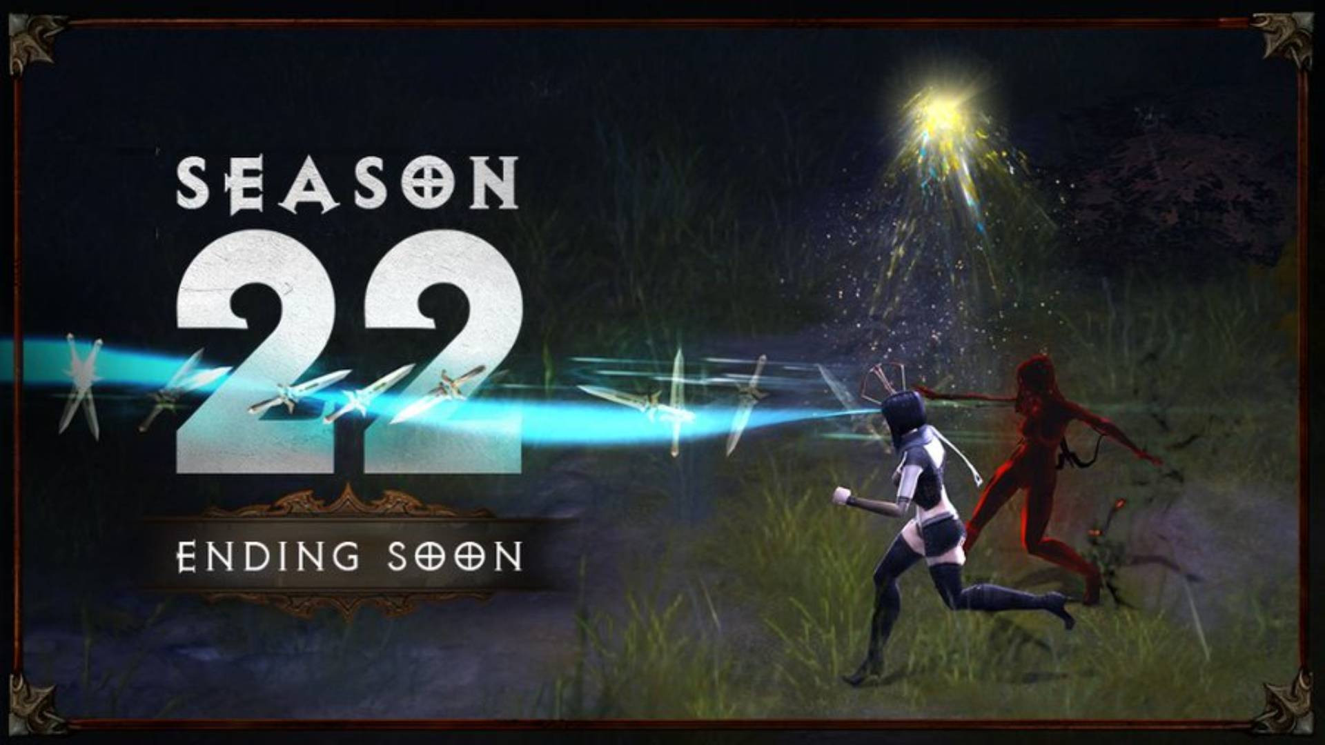 À quelle heure se termine la saison 22 de Diablo 3 ?