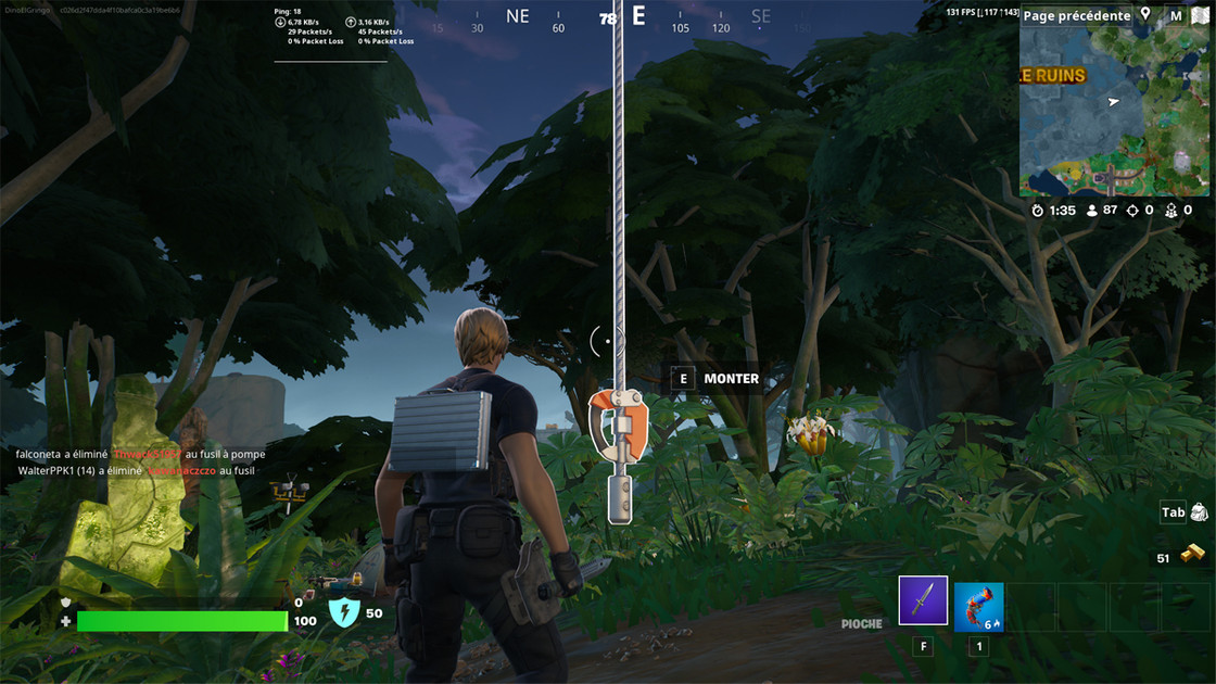 Parcourir la distance verticalement sur Fortnite, comment accomplir le défi en saison 3 du chapitre 4 ?