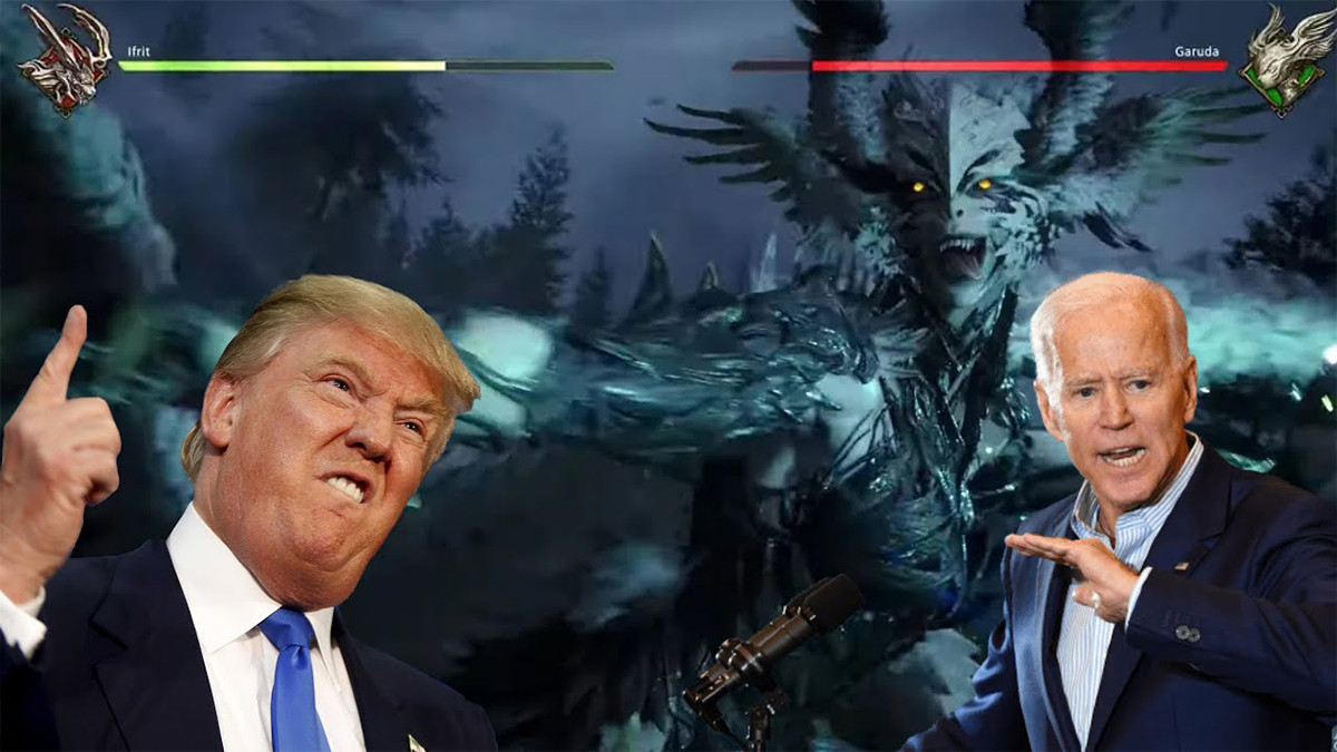 FF16 : il utilise une IA et créer un débat entre Donald Trump et Joe Biden sur Final Fantasy XVI