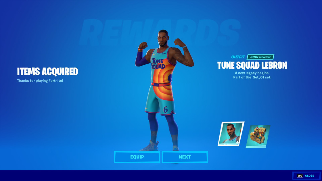 Code Lebron James Fortnite à redeem sur Epic, attention aux fakes