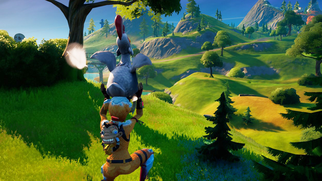 Fortnite : Voler sur 20 mètres avec une poule, défis saison 6