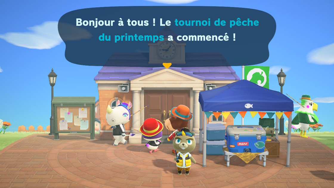 Animal Crossing New Horizons : Les récompenses du tournoi de pêche de Pollux