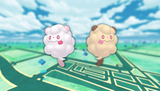 Sucroquin (shiny) dans les Heures de Pokémon Vedette de janvier 2023 sur Pokémon GO