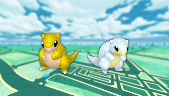 Sablette et Sablette d'Alola (shiny) dans les Heures de Pokémon Vedette de février 2024 sur Pokémon GO