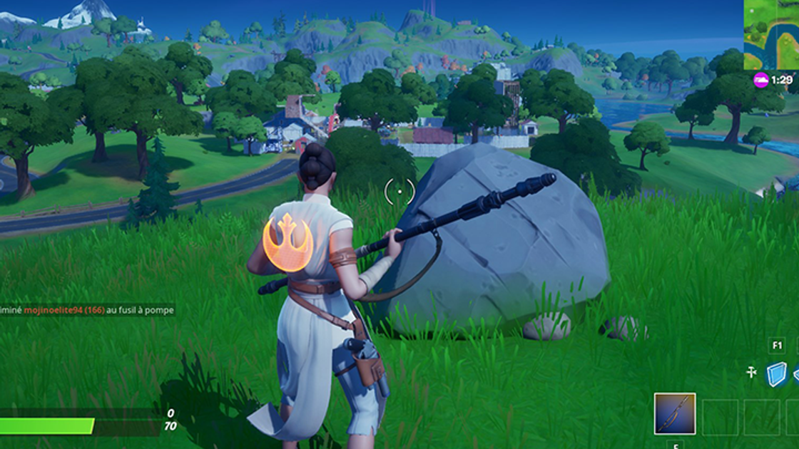 Fortnite : Trouver l'épée de Skye plantée dans la pierre dans des endroits en altitude, défi semaine 8 saison 2