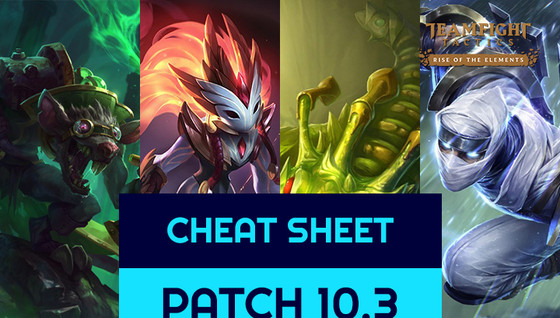 Le cheat sheet des meilleures compositions de TFT en 10.3