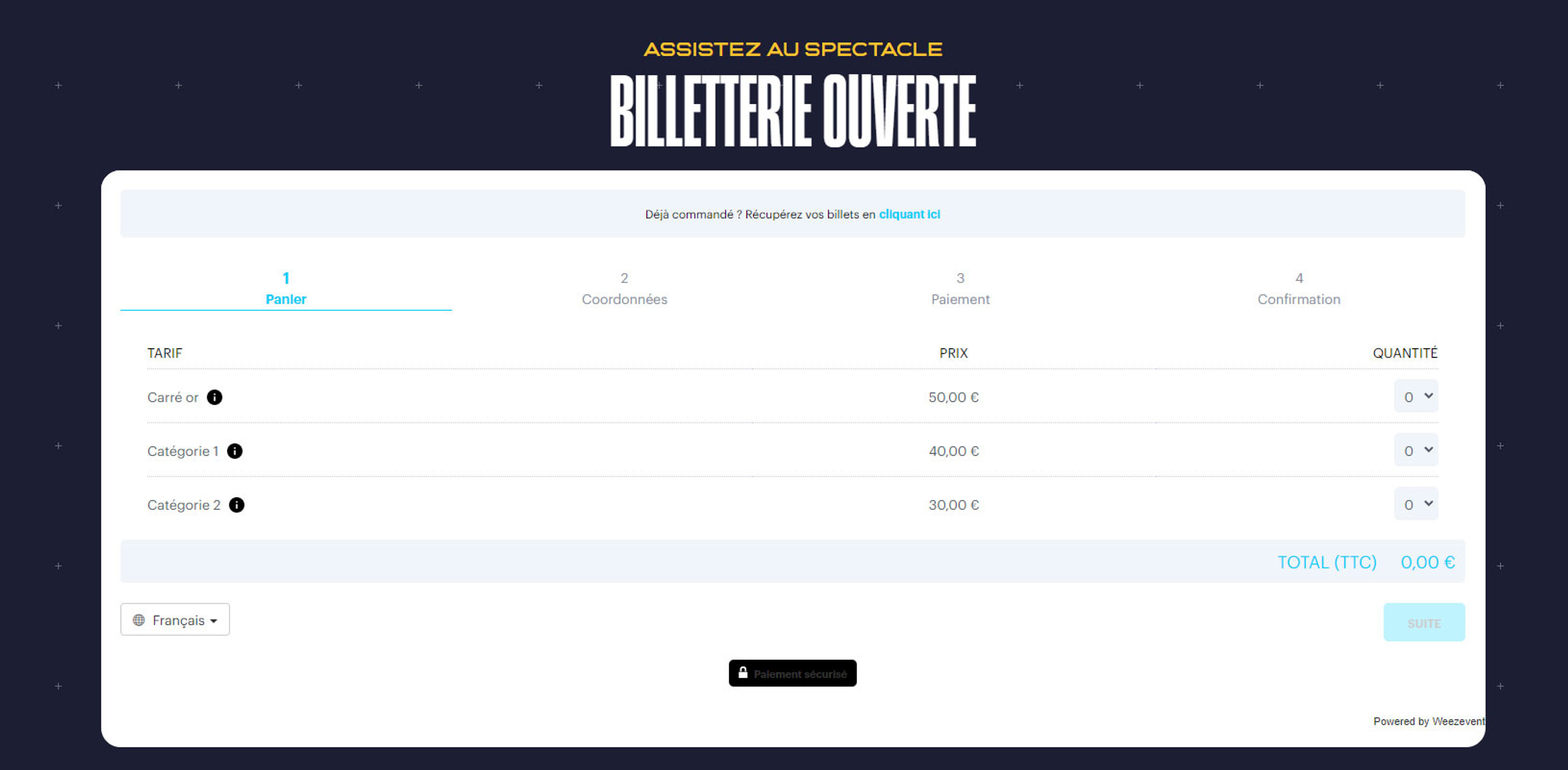 billetterie