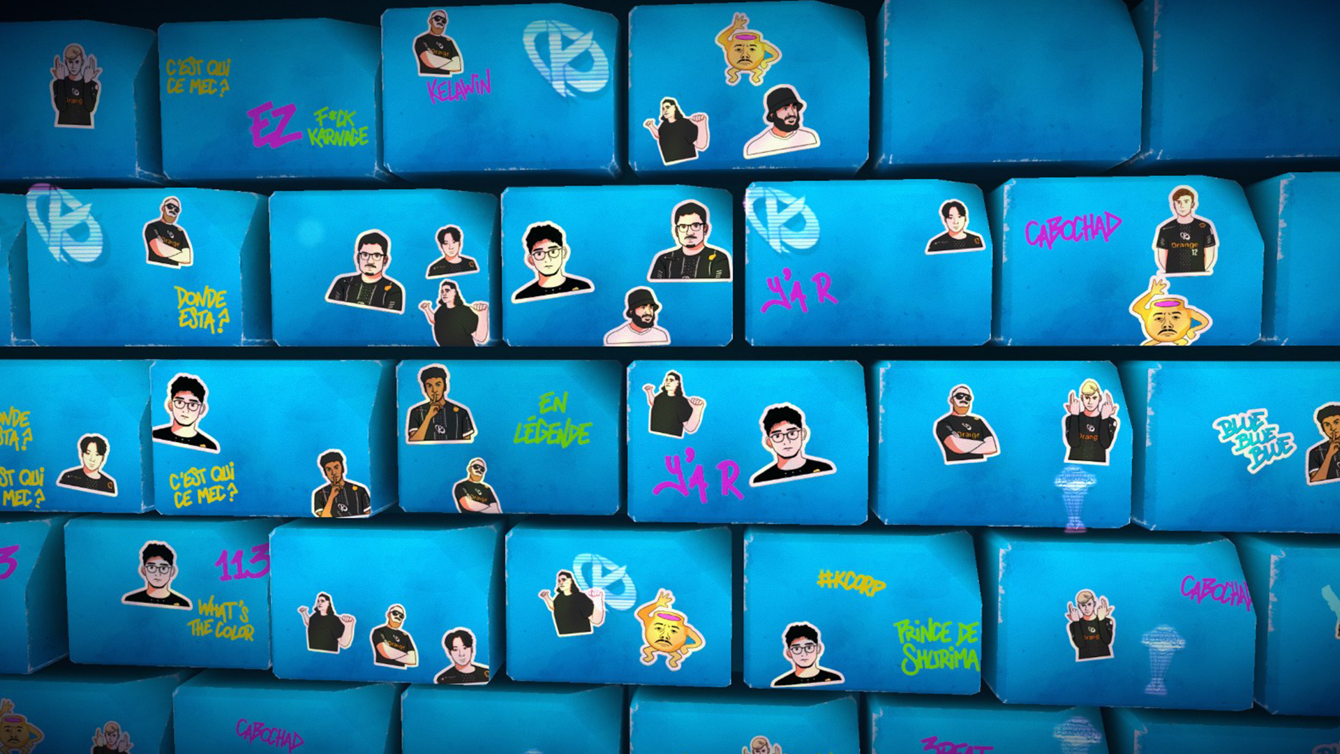 Un Blue Wall collaboratif pour soutenir la KCorp, venez ajouter votre brique personnalisée