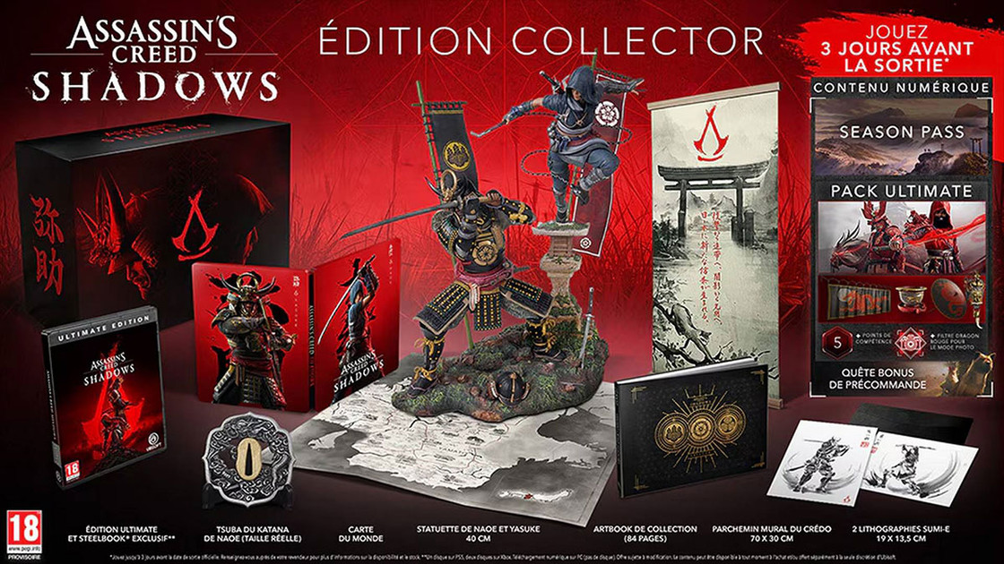 L'édition collector d'Assassin's Creed Shadow : prix, précommande et contenu