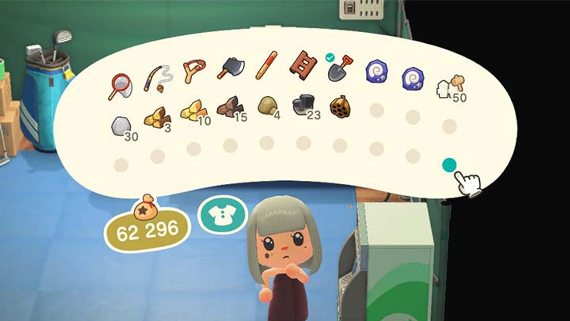 Animal Crossing New Horizons : Poches, augmenter la taille de votre inventaire, guide et astuce