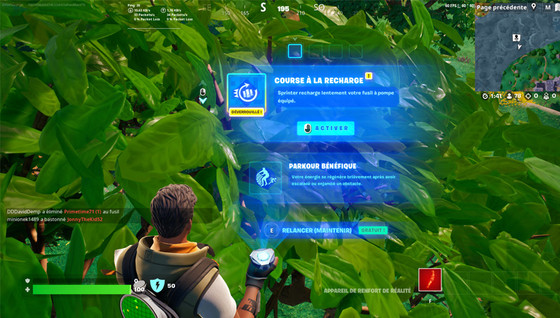 Comment modifier la touche « Renfort de réalité » dans Fortnite ?