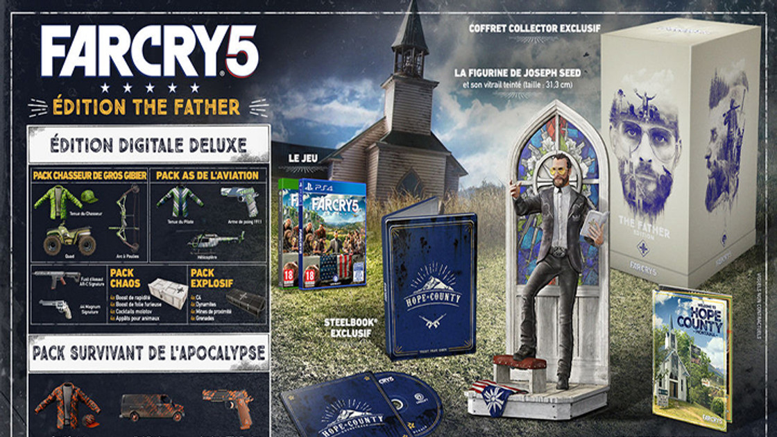 Far Cry 5 : Les éditions collector du jeu