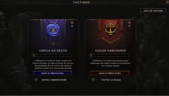 Comment rejoindre une faction sur Last Epoch ?