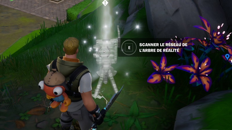 Scanner la floraison de réalité dans Fortnite, défi saison 3, chapitre 3