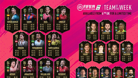 L'équipe de la semaine 17 pour FUT