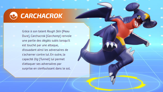 Carchacrok (Garchomp) sur Pokémon Unite
