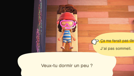 A quoi sert le lit de Serena dans Animal Crossing ?