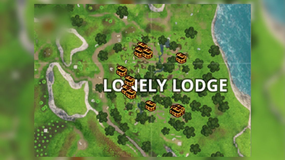 Fortnite : Fouiller des coffres à Lonely Lodge