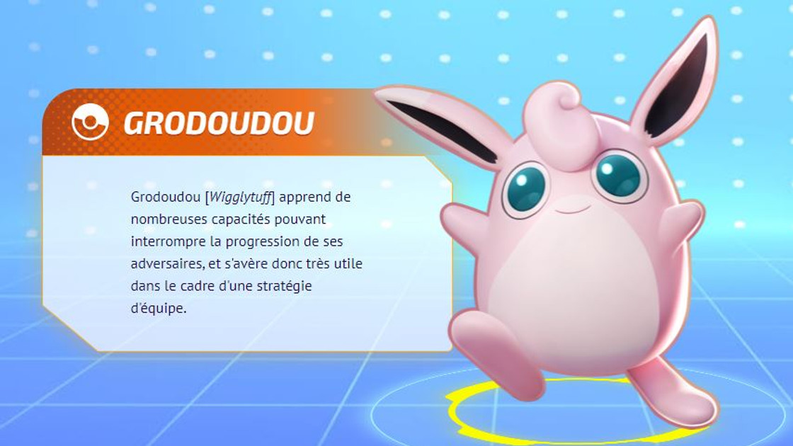 Grodoudou (Wigglytuff) Pokemon Unite, meilleurs build, moves et objets