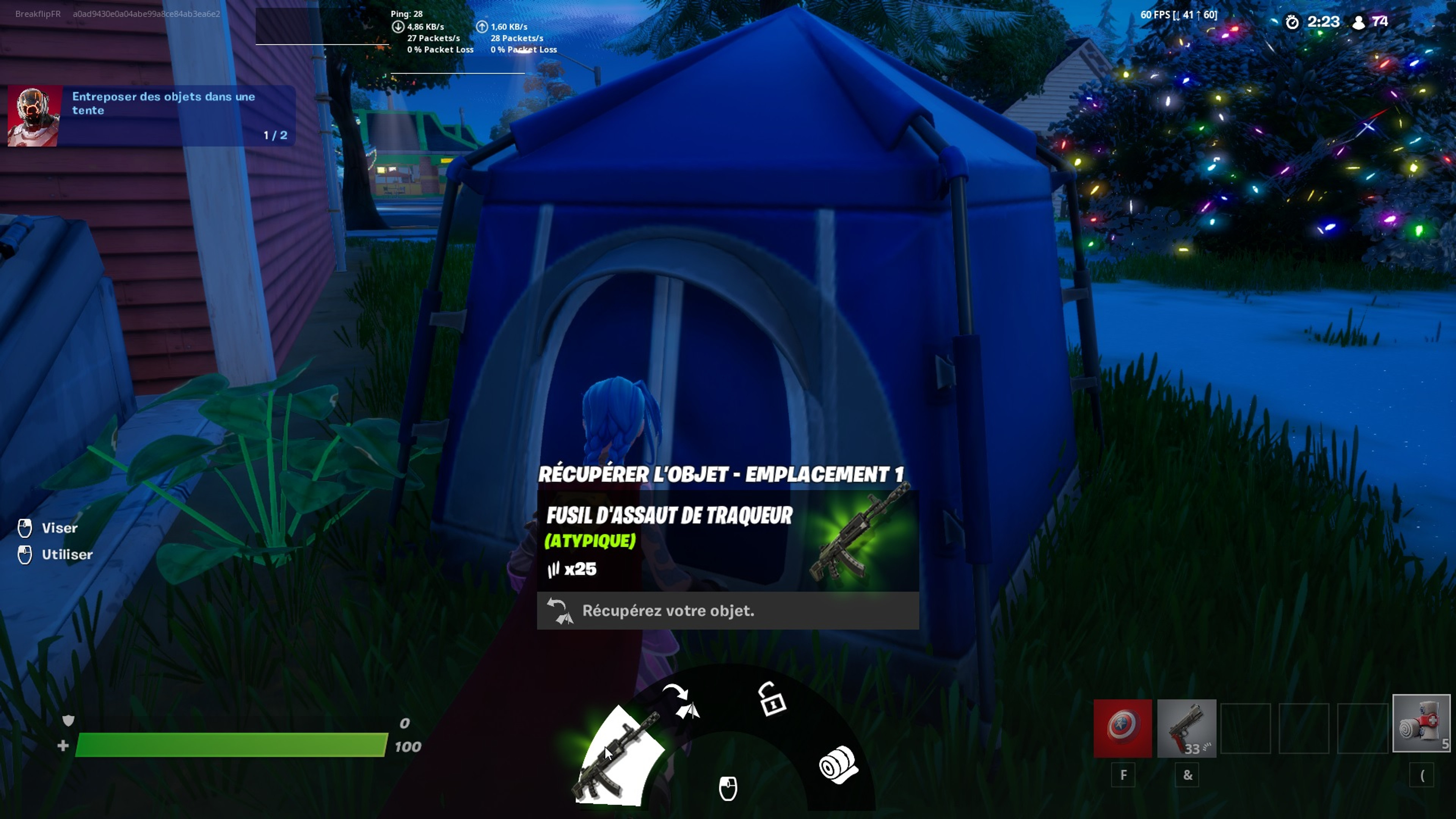 recuperer-des-objets-stockes-tente-defi-fortnite