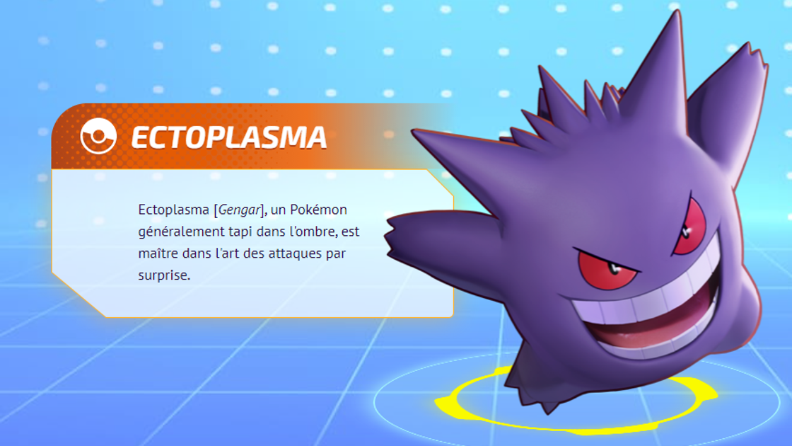 Ectoplasma (Gengar) Pokemon Unite, meilleurs build, moves et objets