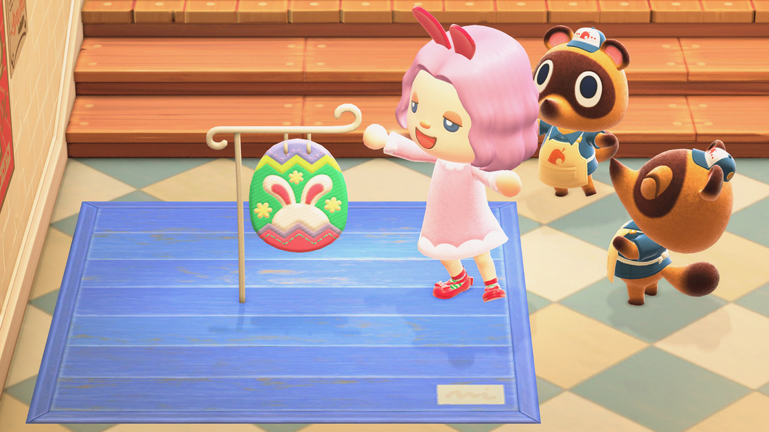 Objets Fête des oeufs sur Animal Crossing New Horizons