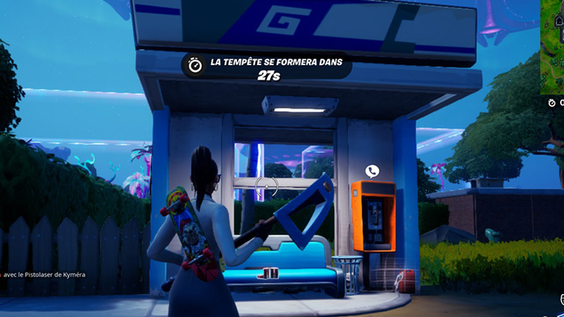 Laisser des documents secrets à un arrêt de bus dans Fortnite, défi saison 7