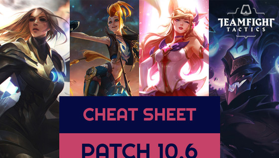 Le cheat sheet des meilleures compos de TFT en 10.6