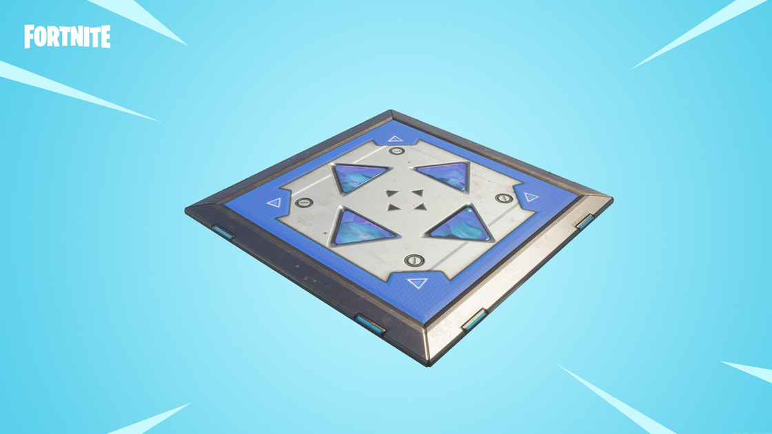 Pad bleu ou rebondisseur dans Fortnite, l'item de retour pour la Semaine sauvage