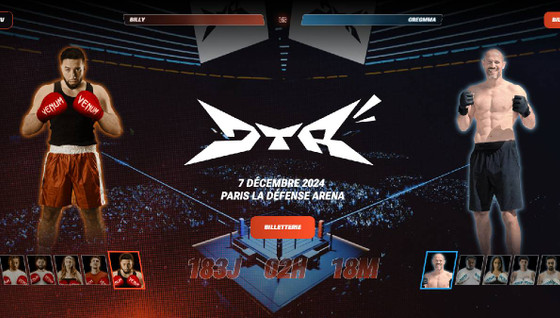 DTR Fight budget : combien coûte l'évènement de boxe de Rebeudeter ?