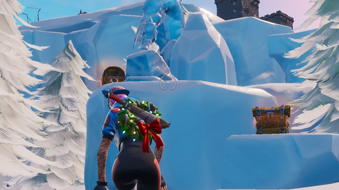 Fortnite : Danser entre trois sculptures de glace, défis semaine 9 saison 8 - Etape 1