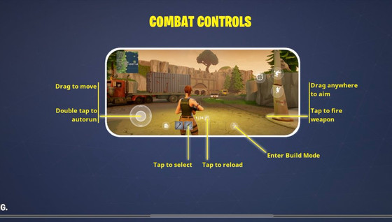 Fortnite : Les commandes sur iOS