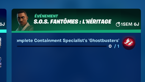 Que veux dire Complete Containment Specialist's Ghostbusters Punchard dans Fortnite ?